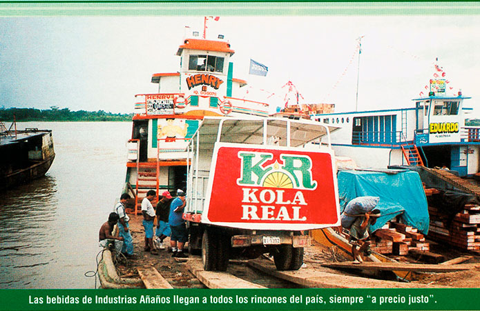 Distribución histórica de bebidas