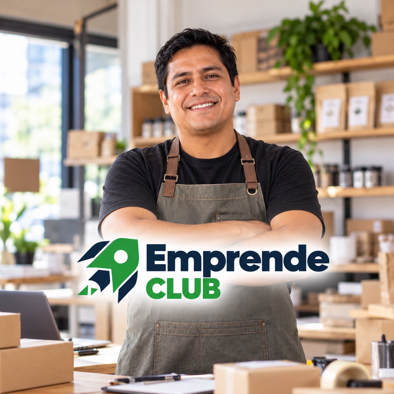 Emprendedor de EmprendeClub en su negocio